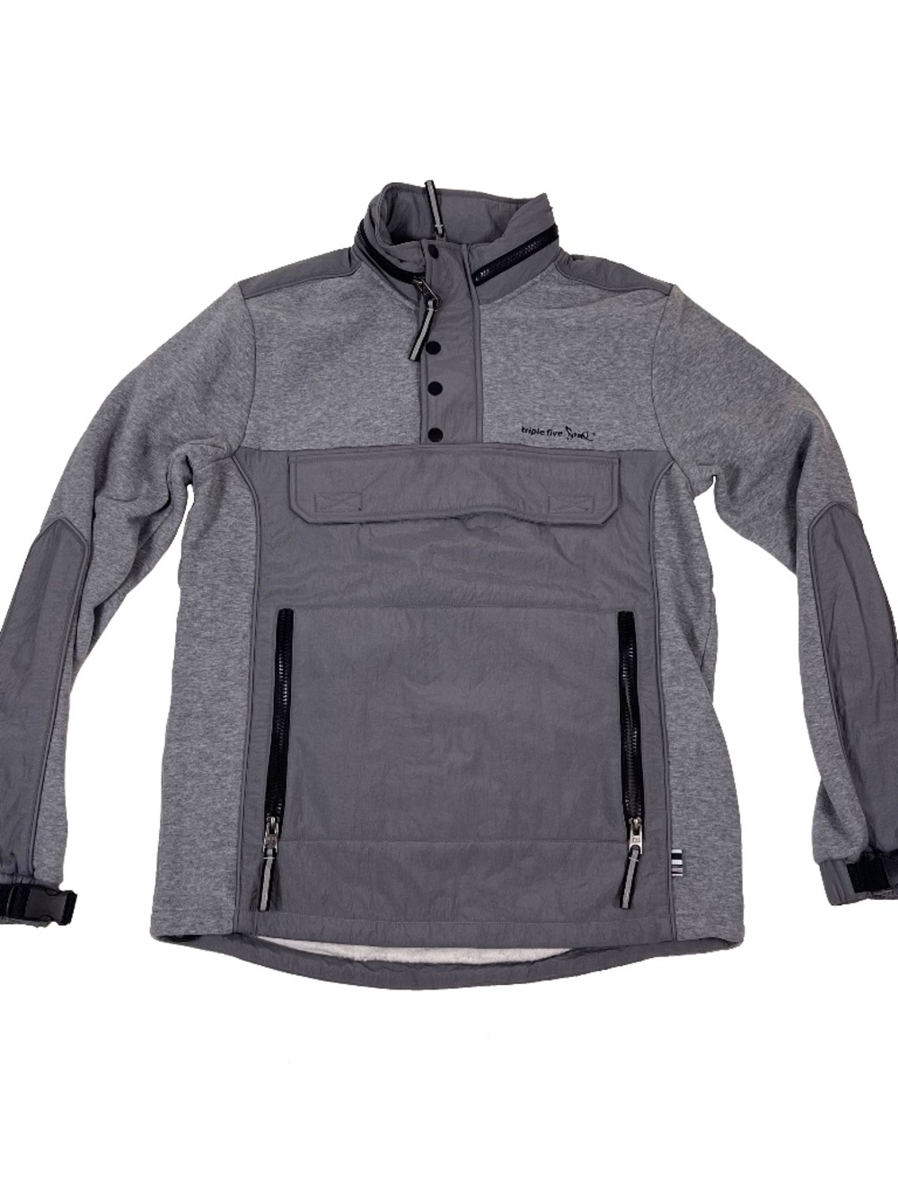 Vintage Triple Five Soul Pullover Half Zip Jacket Fleece Nylon